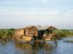 Cambodia: Boats and housing on the Great Lake, Tonle Sap